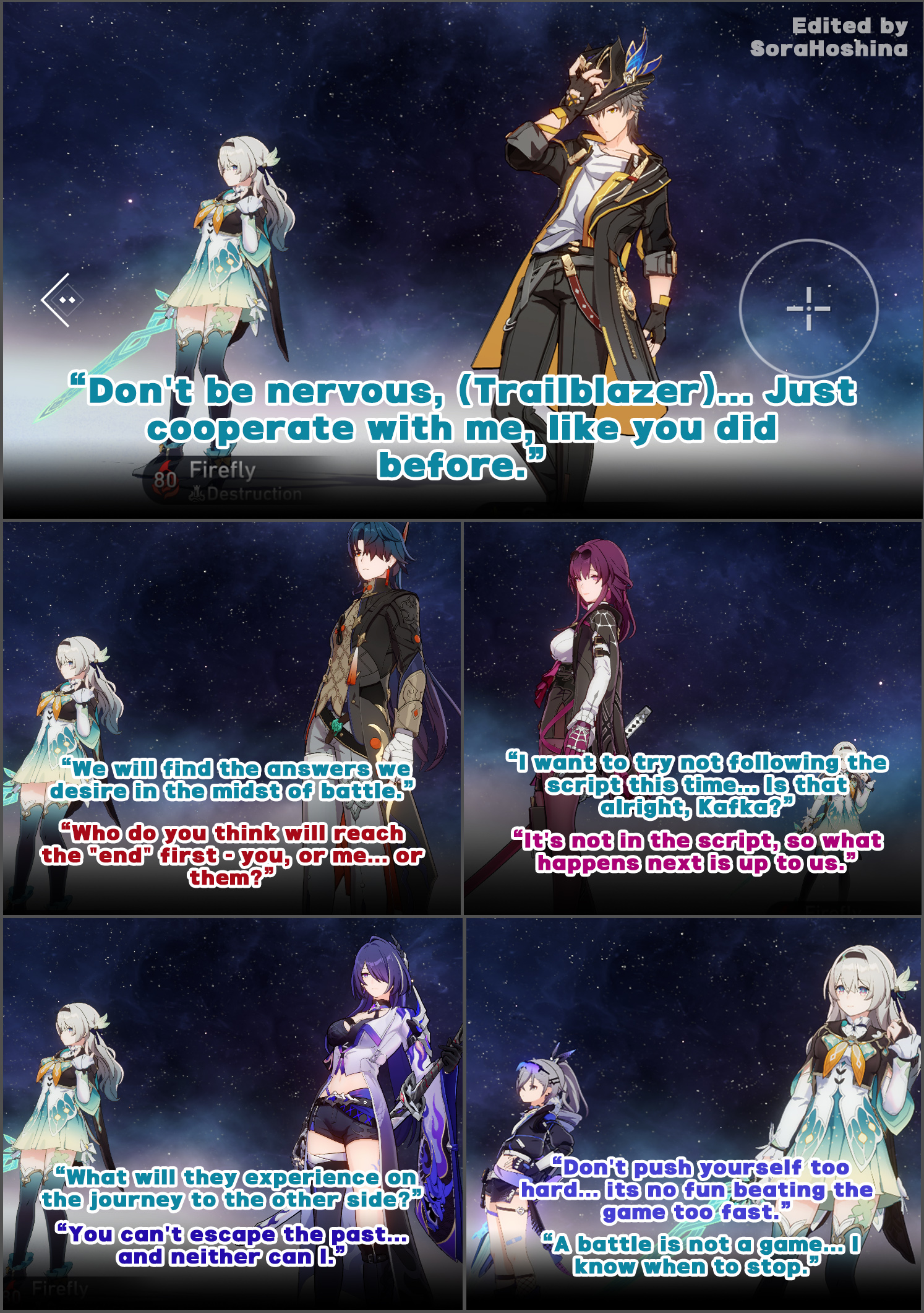 What they said to each other when added to the same team (Firefly 