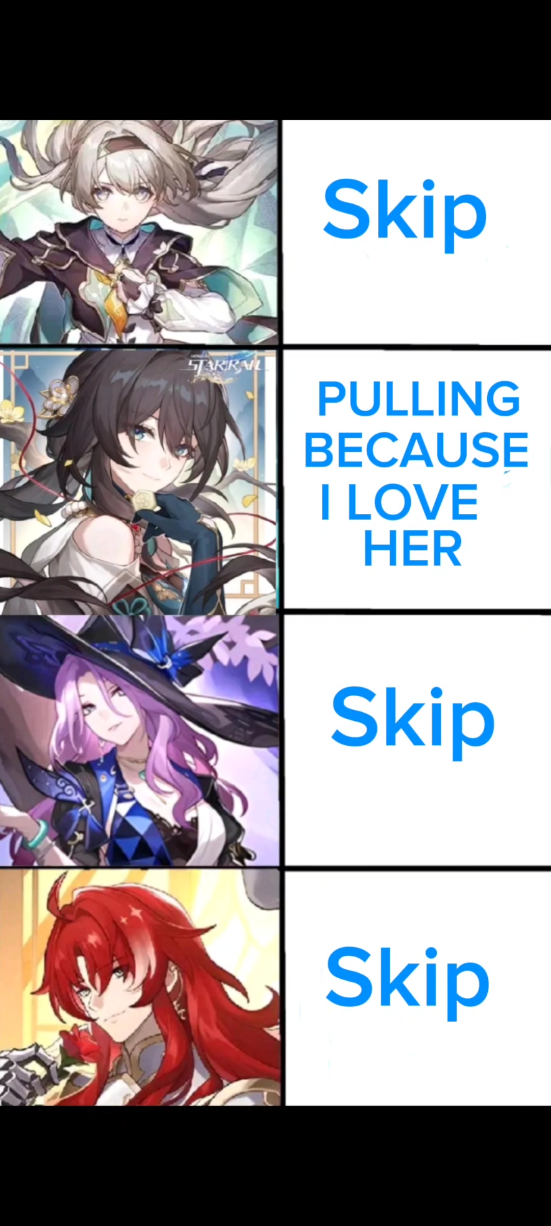 Who I'm pulling for Honkai Star Rail HoYoLAB