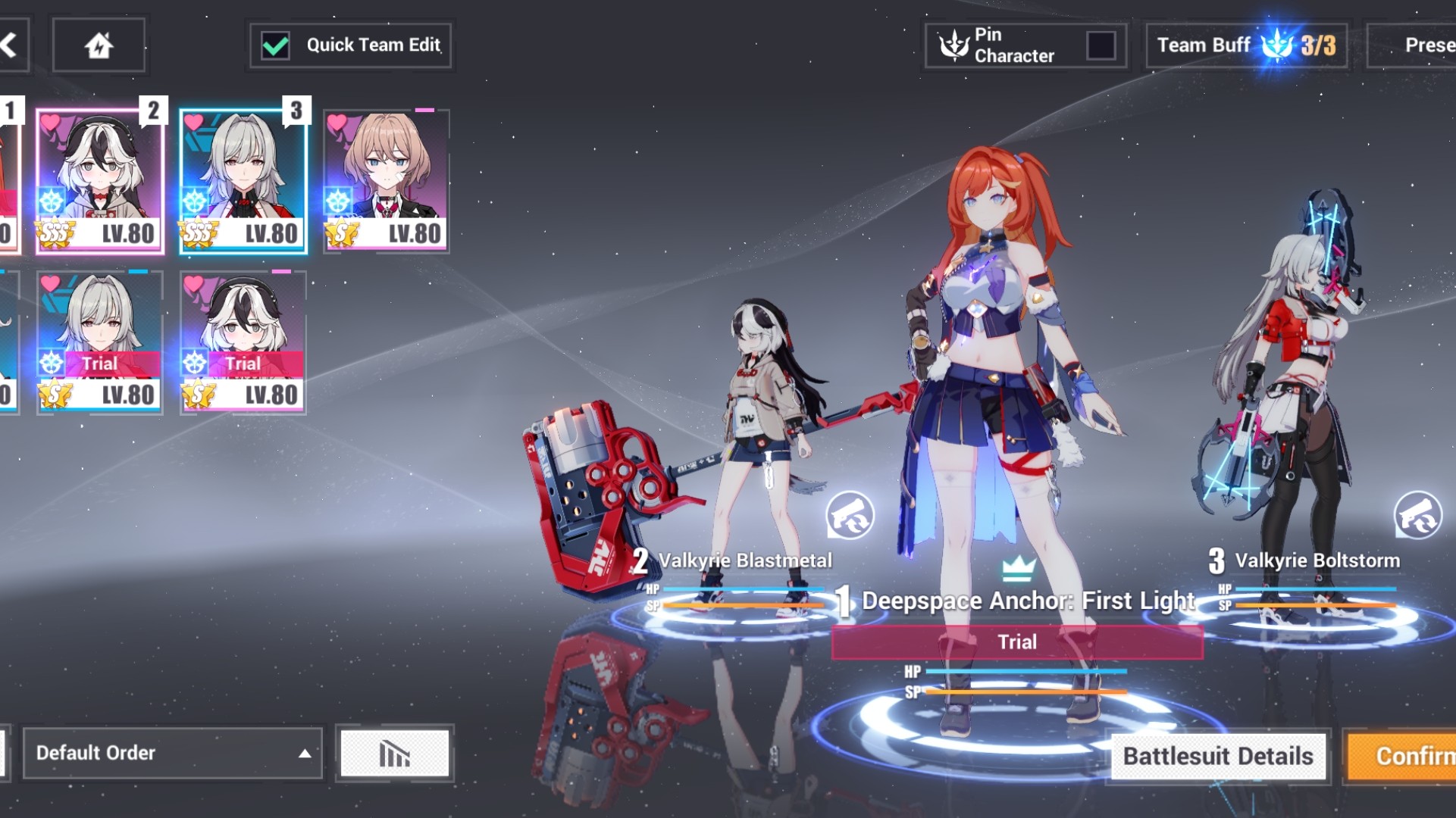 Karakter Honkai Impact 3rd sedang bertarung dengan visual aksi yang memukau