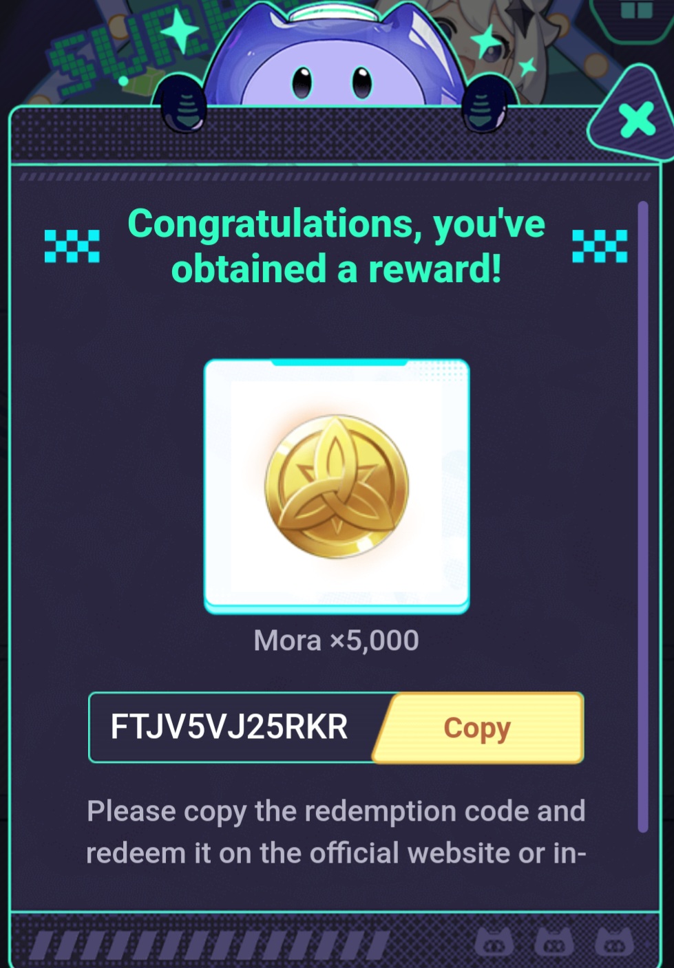 Redeem code! Expire 17/7/24 Genshin Impact HoYoLAB