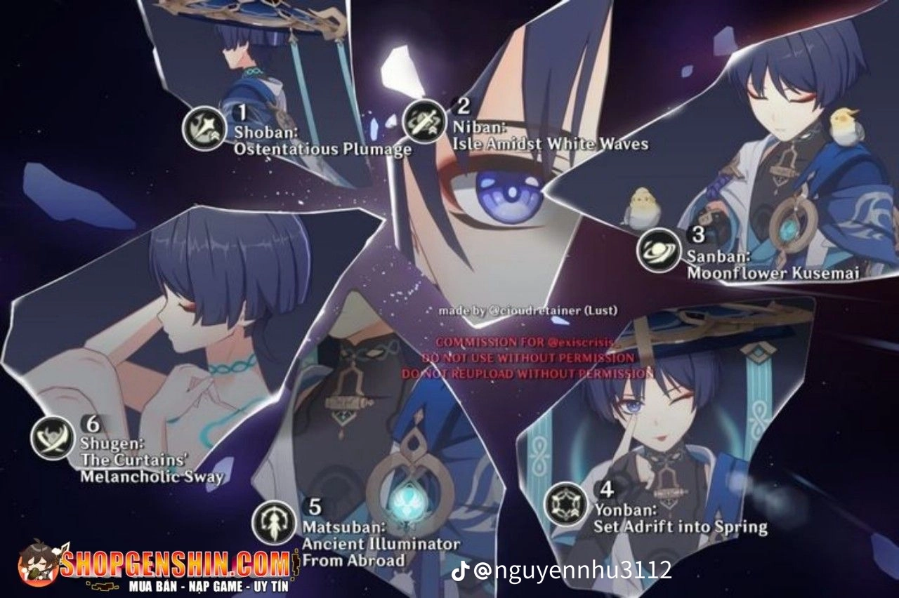 hsr themed Genshin Impact HoYoLAB