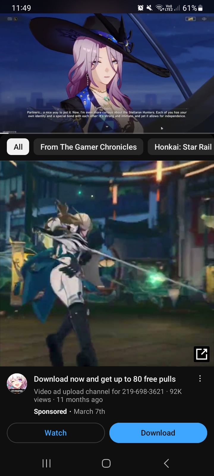 weird ad I got while watching YT today Honkai: Star Rail | HoYoLAB