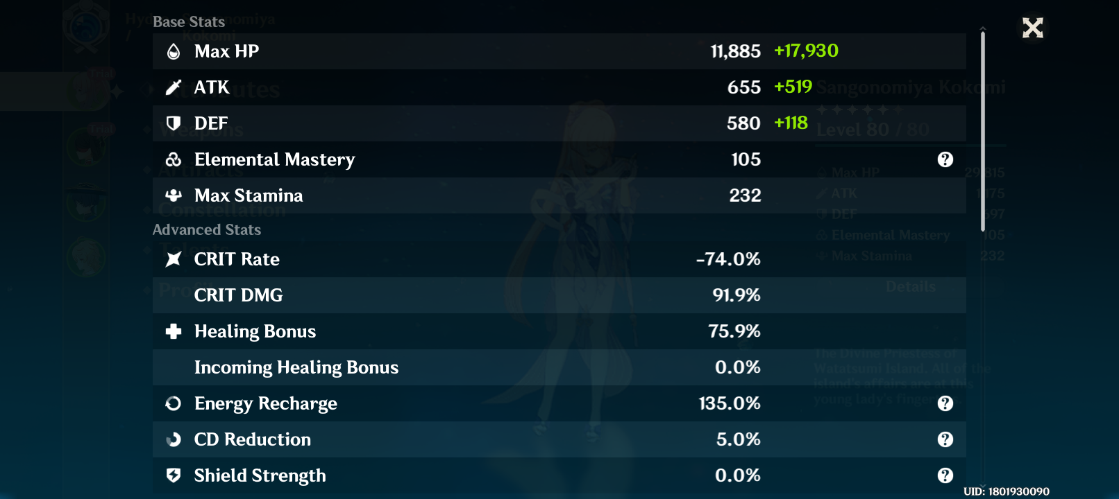 What does negative CRIT rate means? Genshin Impact HoYoLAB