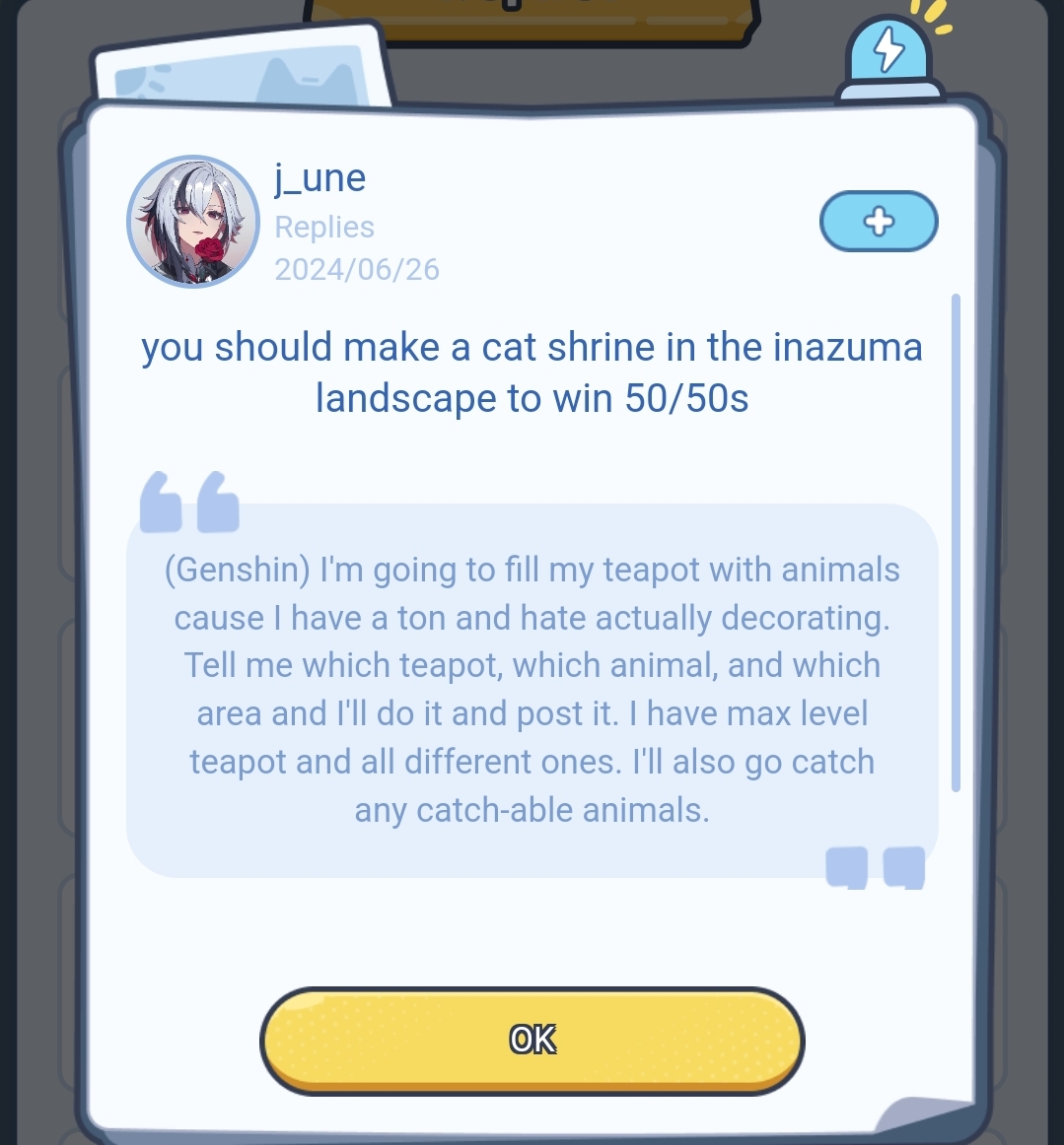 Filling All Teapots With Animals Pt.1 Genshin Impact HoYoLAB