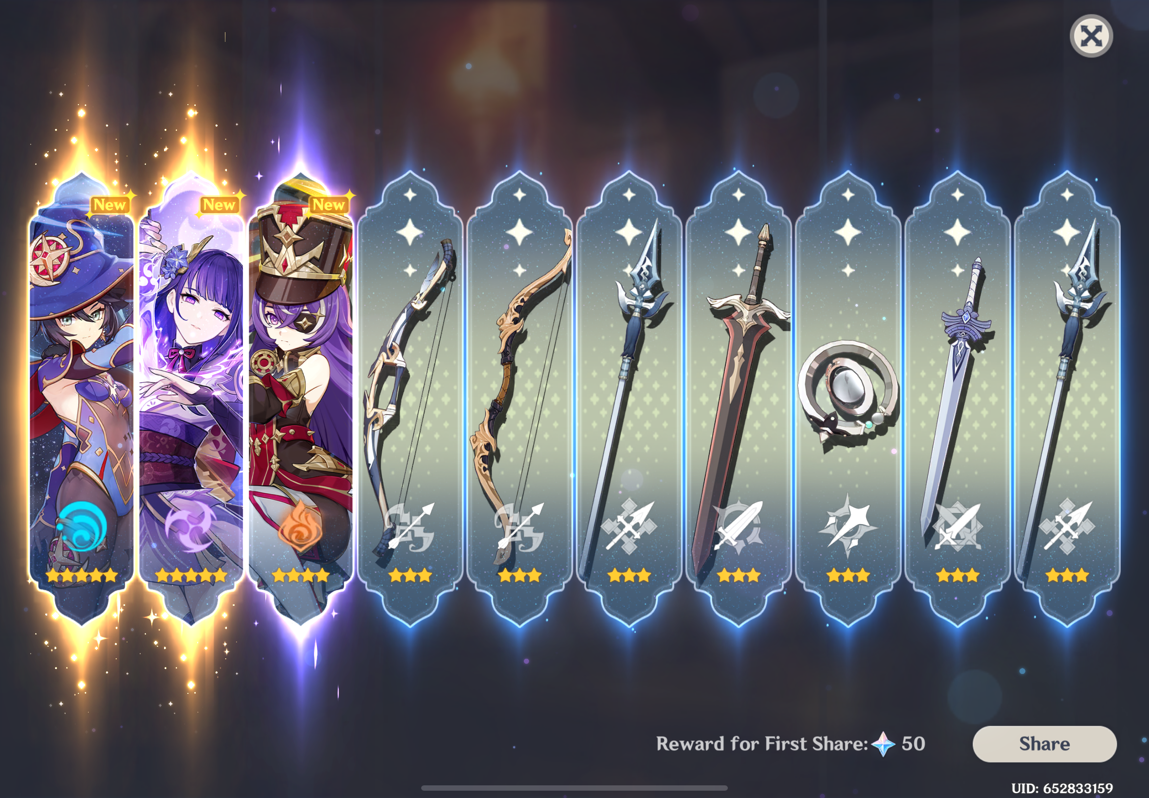 my first 5 star ten pull Genshin Impact | HoYoLAB