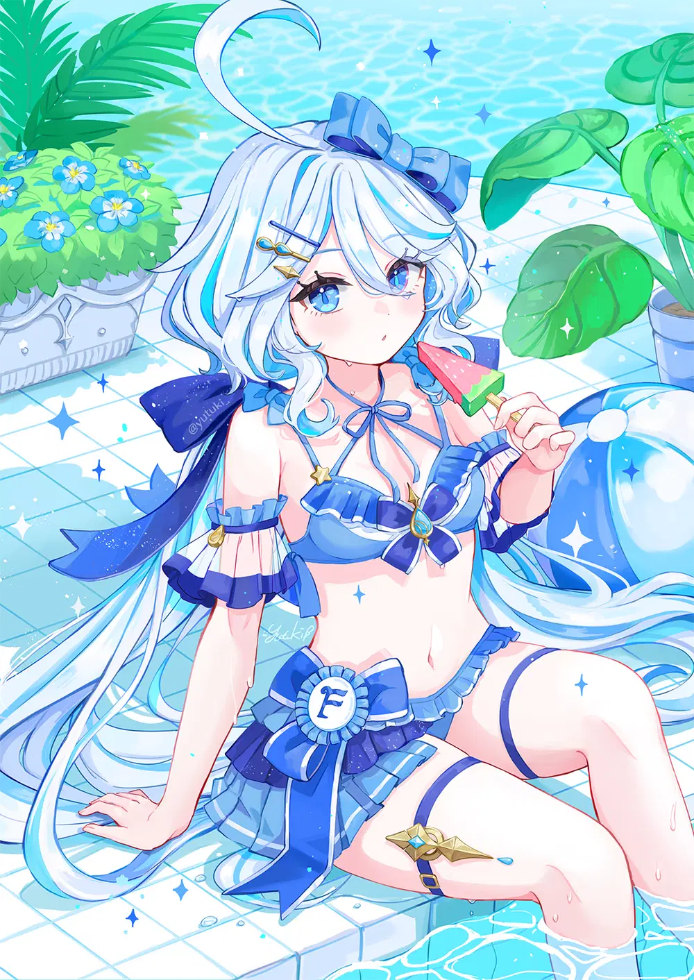 水着フリーナちゃん💠💙🌊 Genshin Impact | HoYoLAB