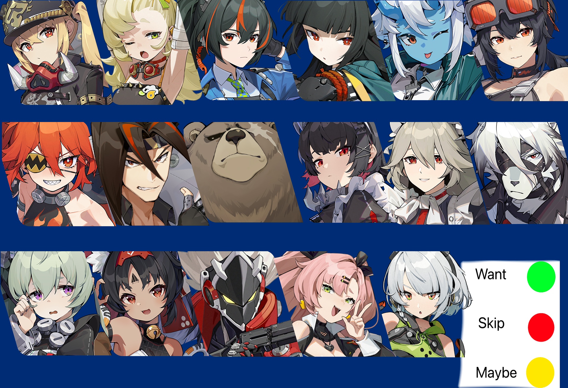 My ZZZ character Checklist Zenless Zone Zero | HoYoLAB