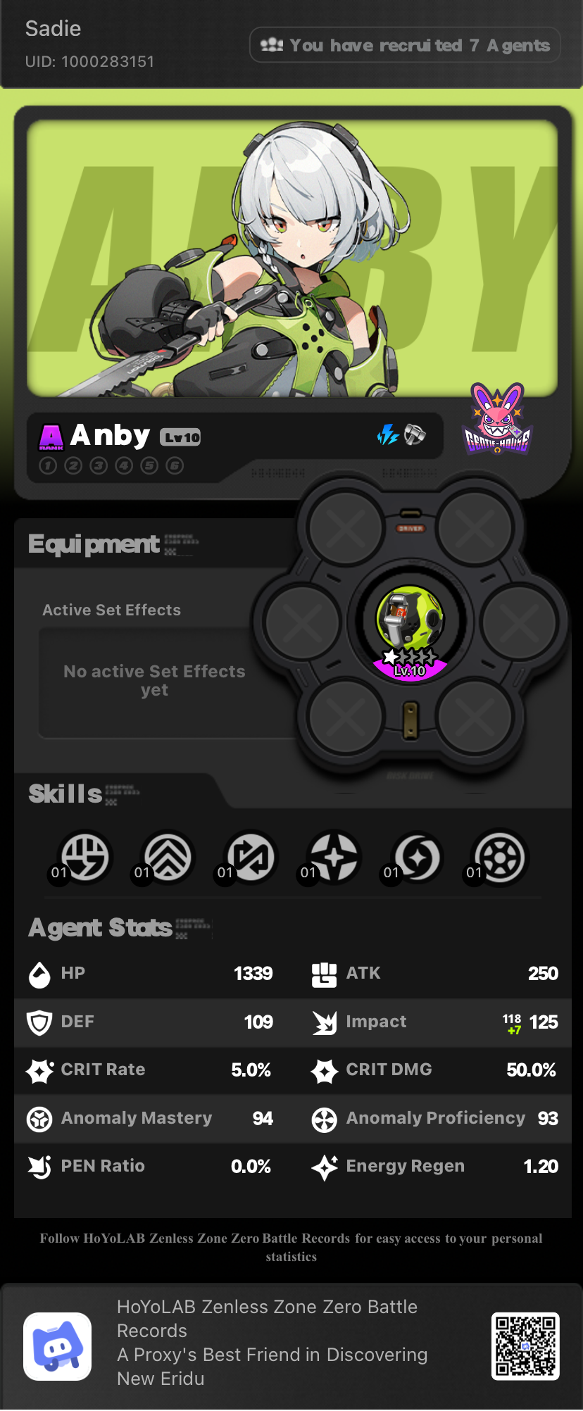 Day 1 [Release Day] | Sharing my Anby build! I&rsquo;m super proud of 