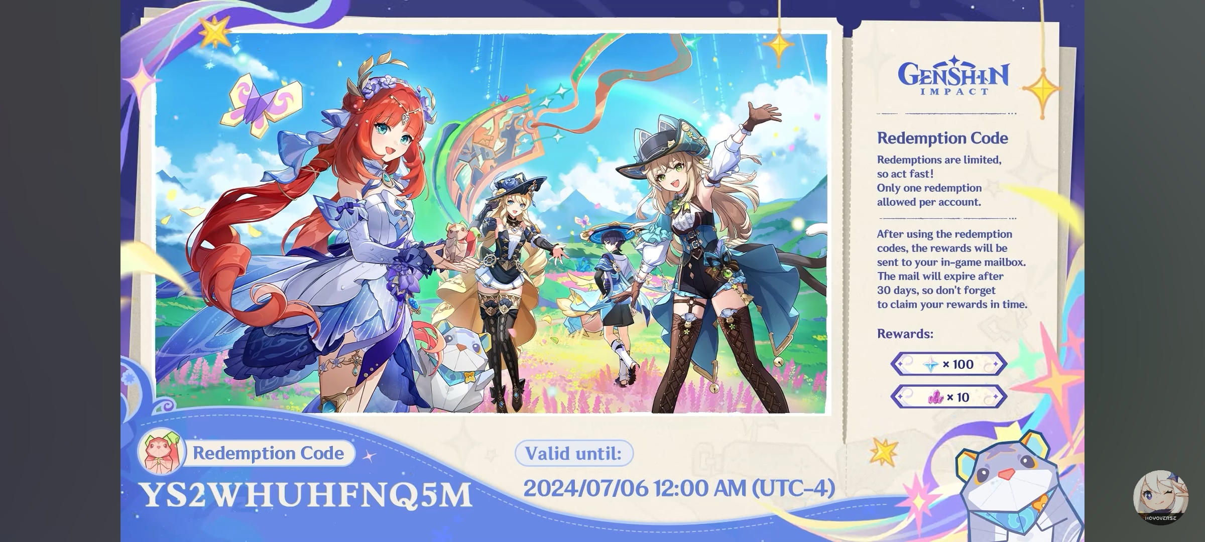 REEDEM CODE 4.8 Genshin Impact | HoYoLAB