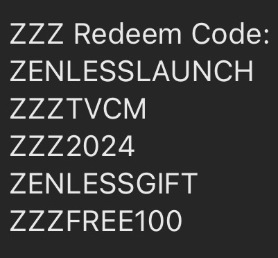 PART 4 Review of ZZZ and codes Zenless Zone Zero | HoYoLAB