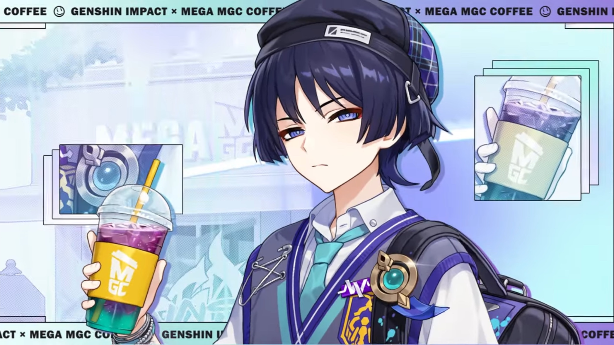 原神カフェinソウル 放浪者テーマ 240816,メガコーヒー原神