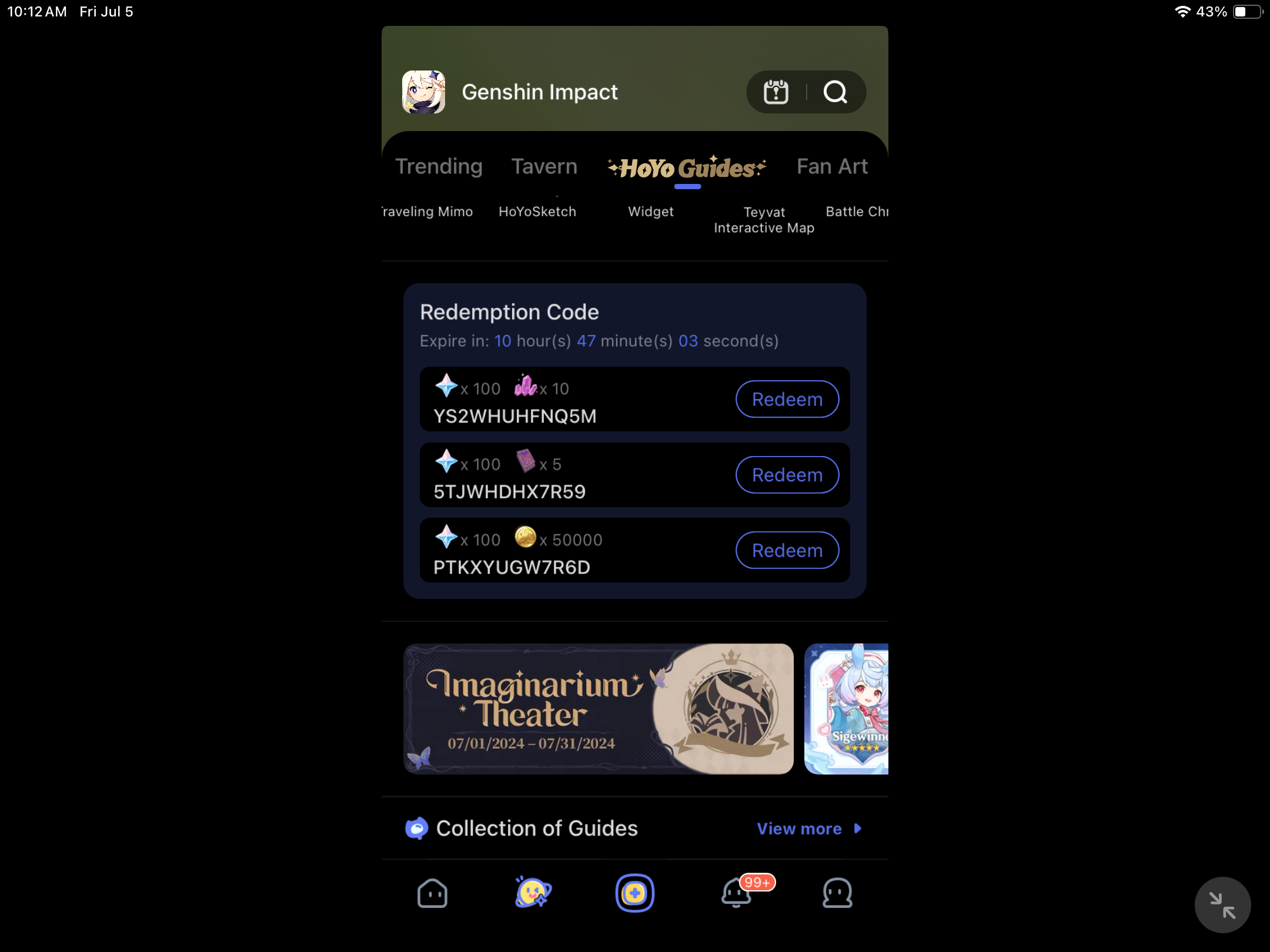 Quickly claim your codes! Genshin Impact | HoYoLAB