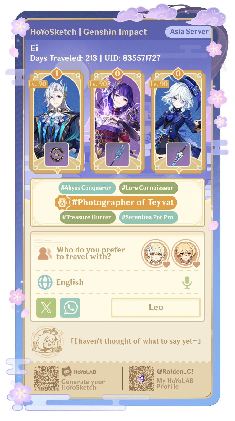 Need friend and help Genshin Impact | HoYoLAB