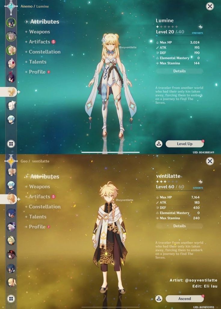 NEW COSTUMES FOR AETHER AND LUMINE. Genshin Impact | HoYoLAB