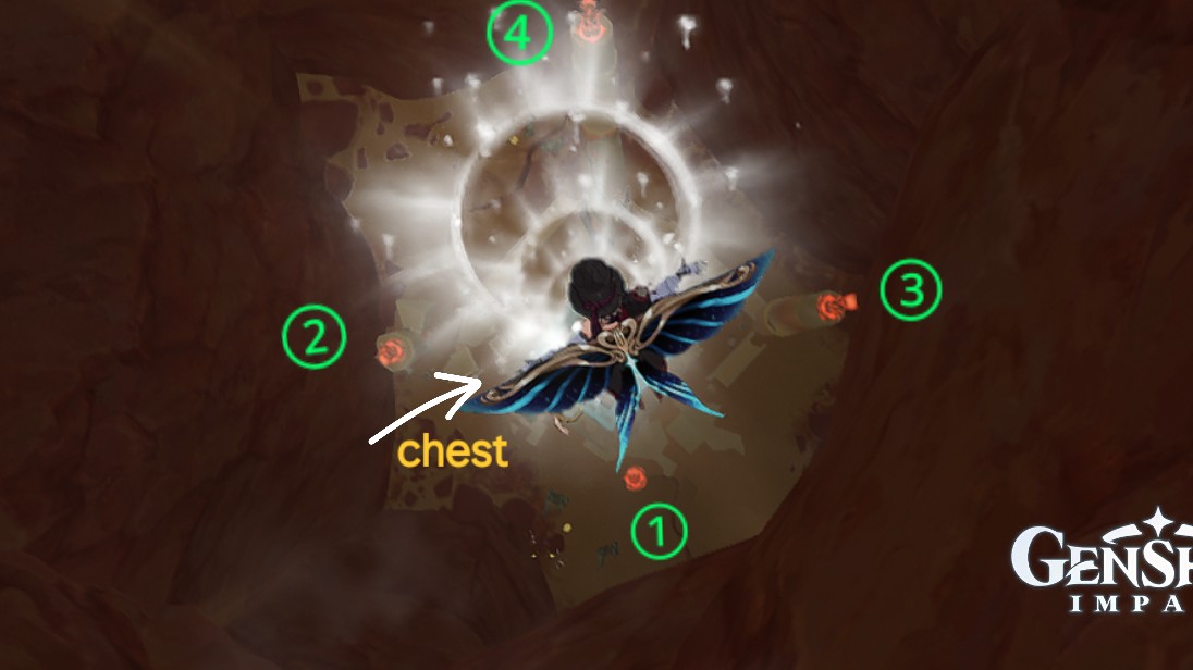Underground Fire Pillar Chest Puzzle Guide Hypostyle Desert Genshin Underground Fire Pillar Chest Puzzle Guide Hypostyle Desert Genshin