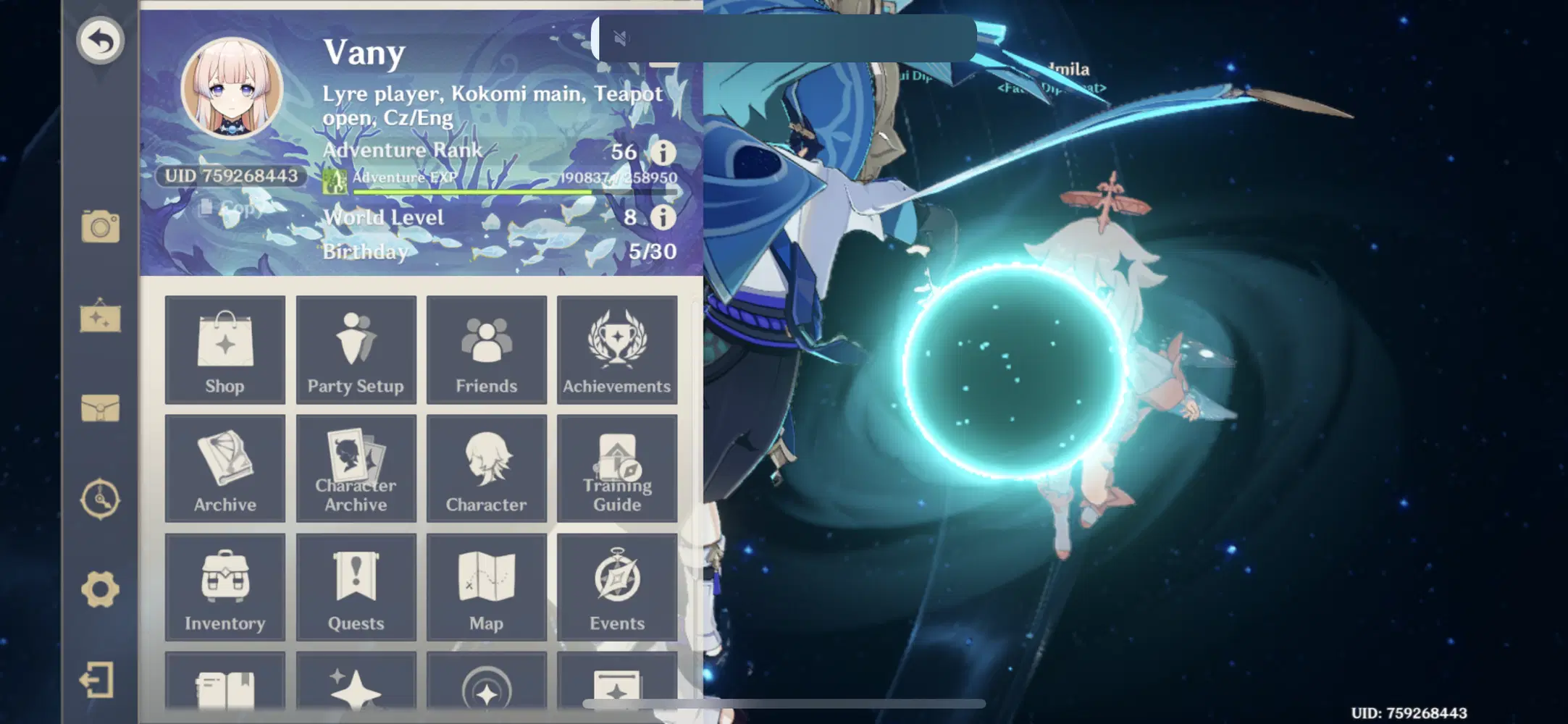 Wow Paimon you can freeze time really at great time Genshin Impact 