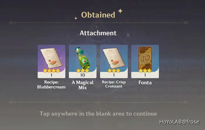 new recipe rewards and TCG card back Genshin Impact | HoYoLAB