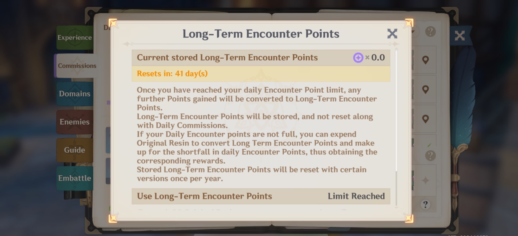 New improvement regarding the encounter points system Genshin Impact New improvement regarding the encounter points system Genshin Impact