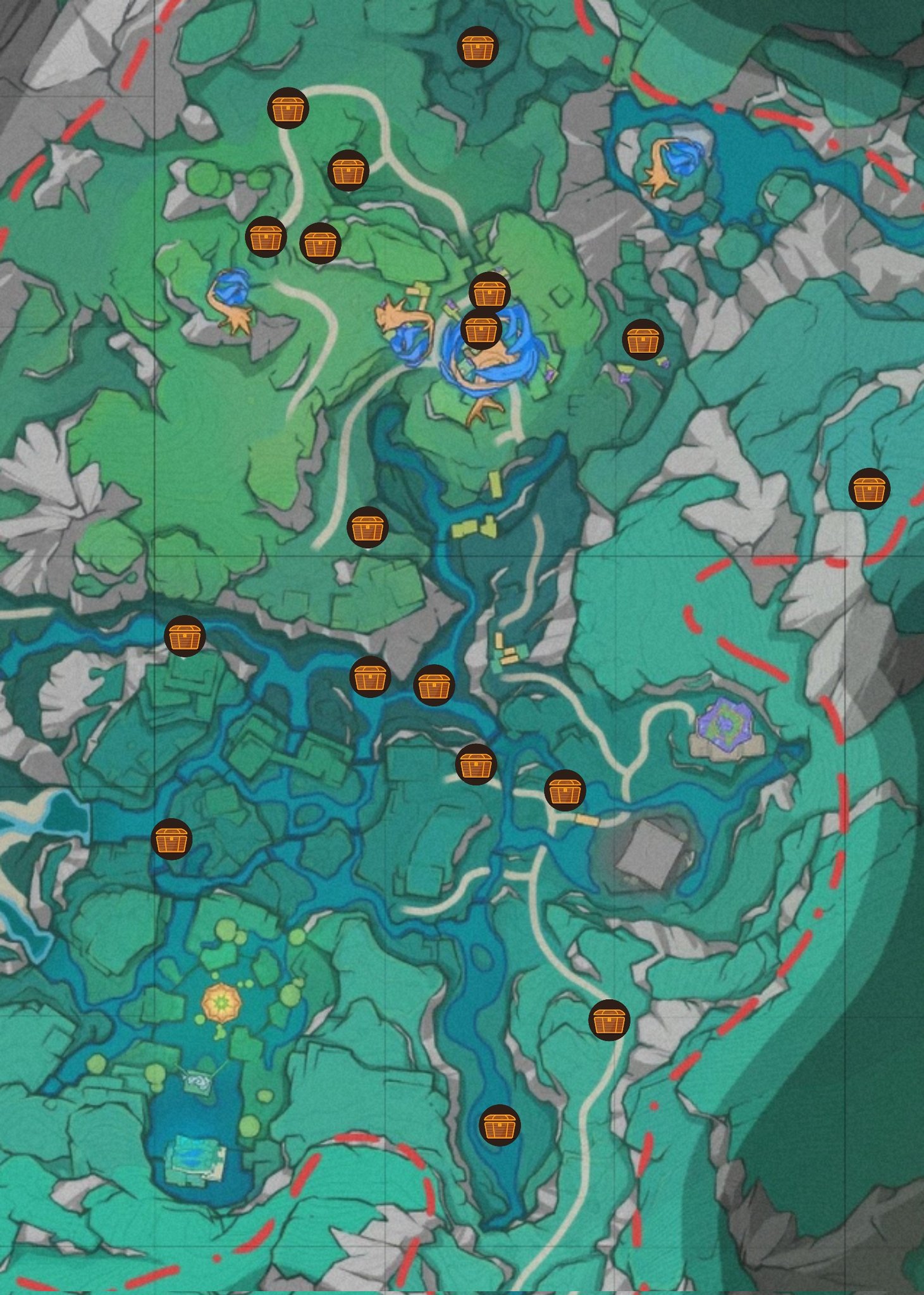 Simulanka Map New Area Simulanka all Chests location. Genshin Impact | HoYoLAB
