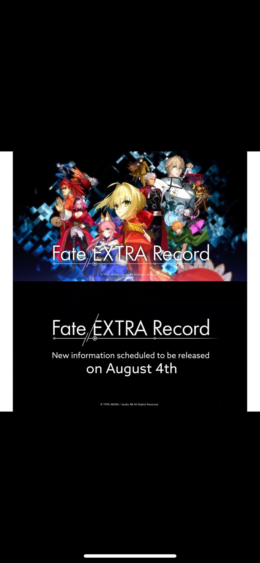 Coming soon on August 4 fate/ Extra Record | HoYoLAB