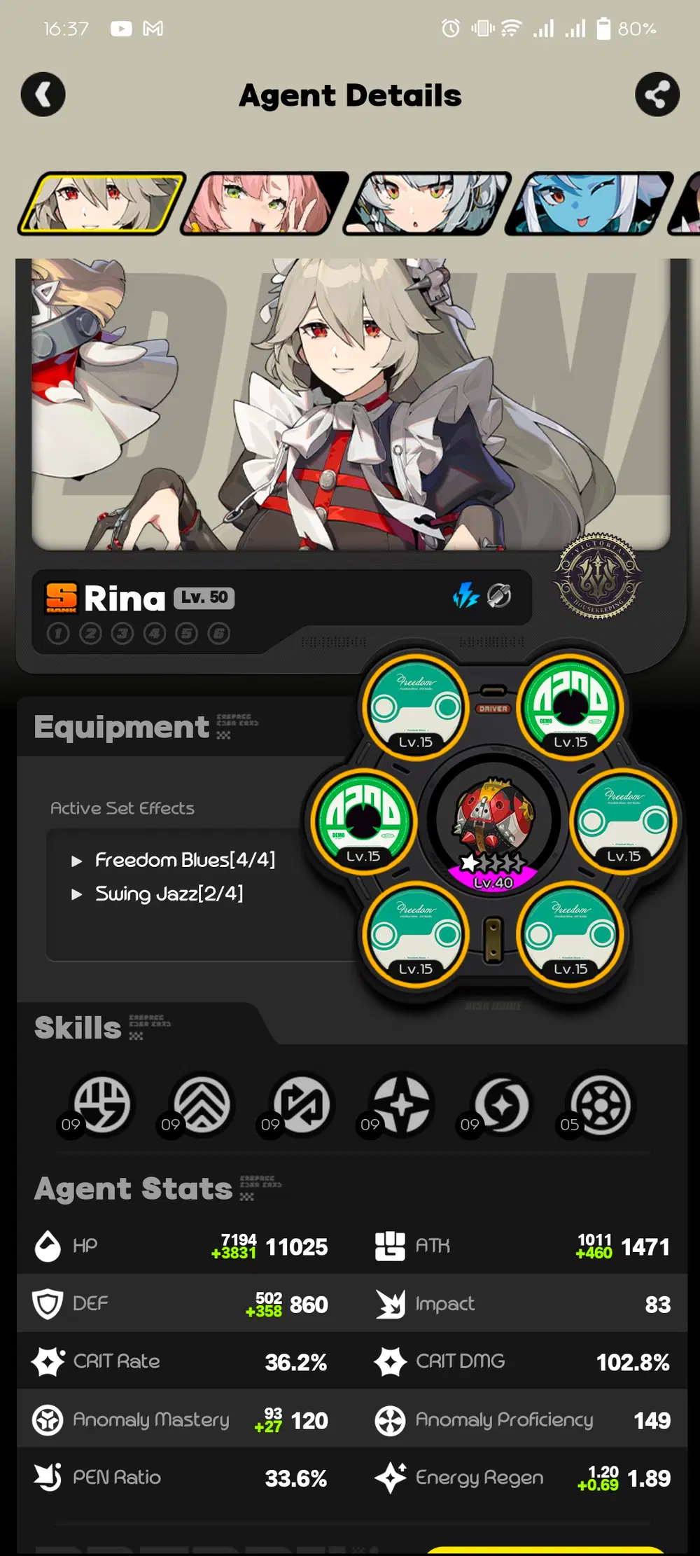 My Rina Build Zenless Zone Zero | HoYoLAB