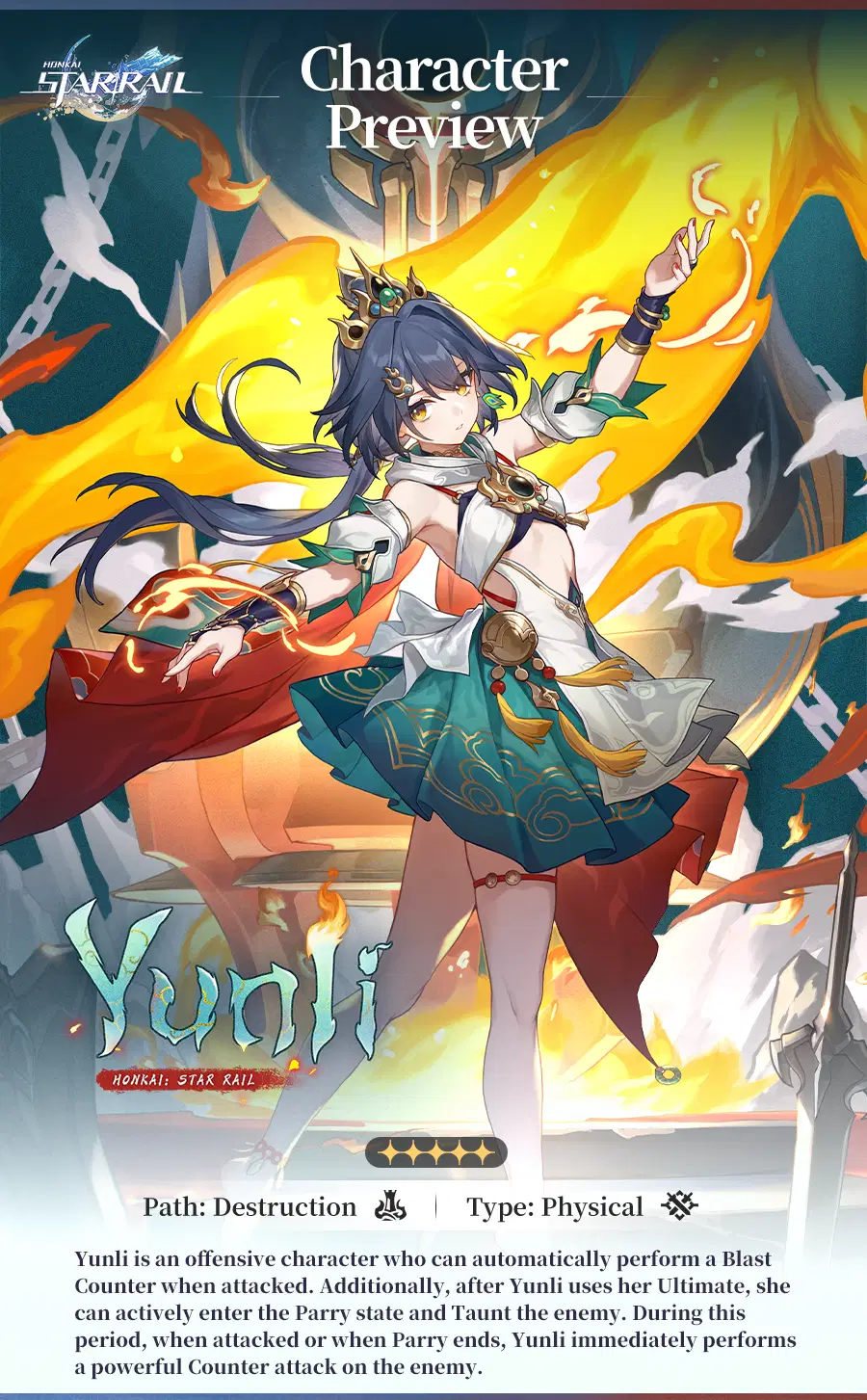 Character Preview | Yunli Honkai: Star Rail | HoYoLAB