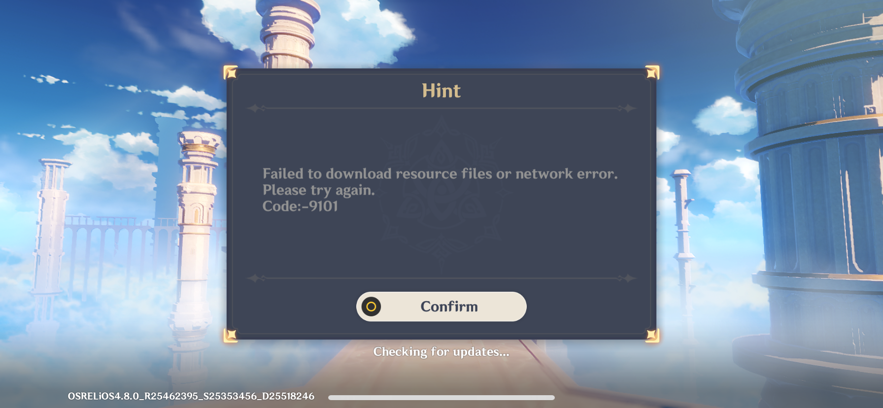 Error Genshin Impact | HoYoLAB