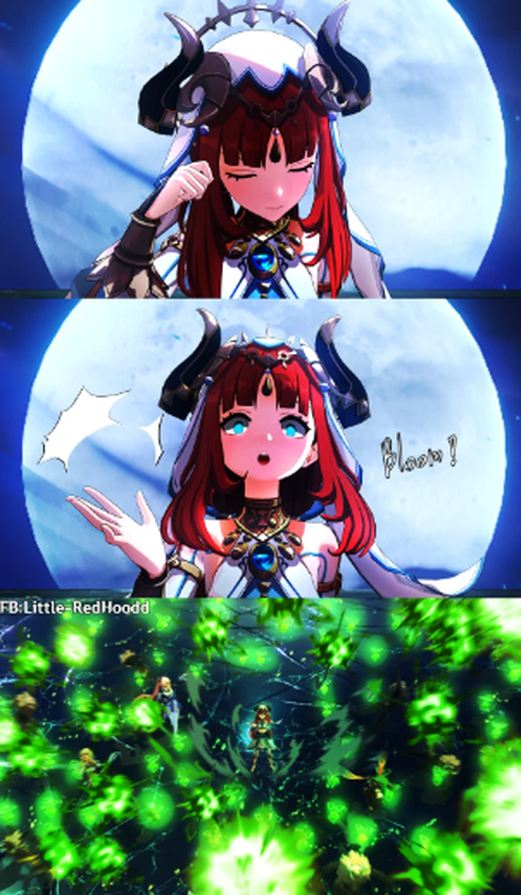 Bloom Team Nilou with bloom be like Genshin Impact | HoYoLAB