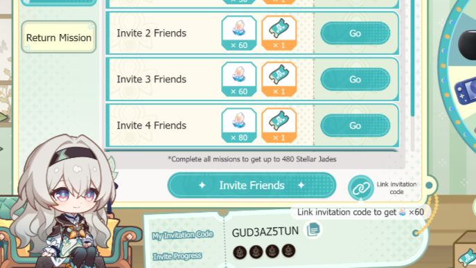 Invitation Code HSR Honkai: Star Rail | HoYoLAB