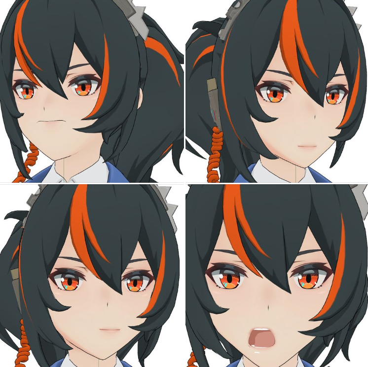 Just playing with the MMD face morphs Zenless Zone Zero | HoYoLAB