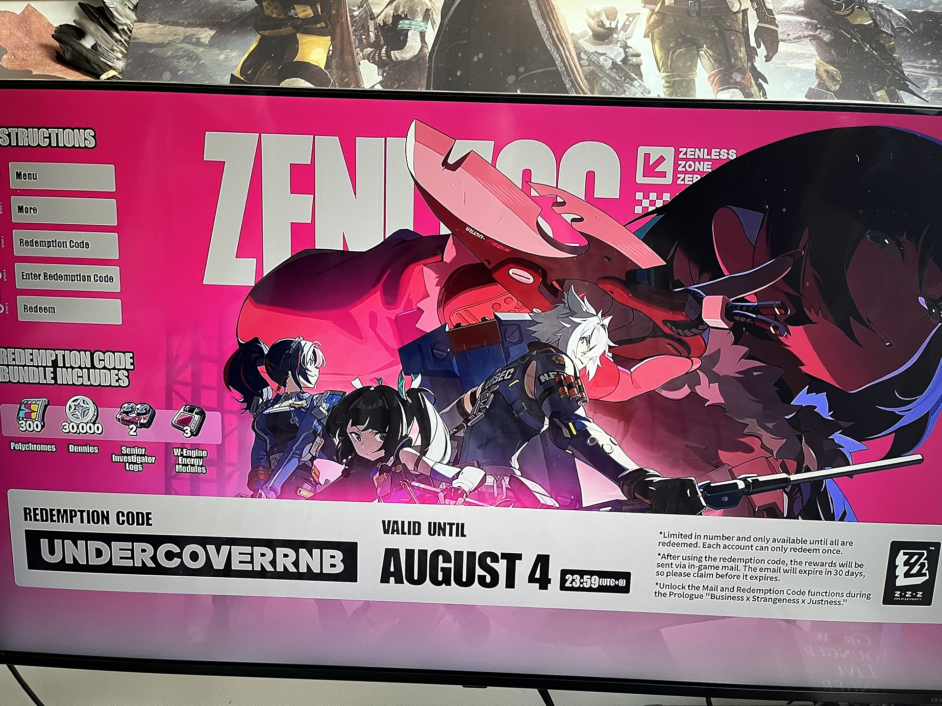 New code Zenless Zone Zero | HoYoLAB