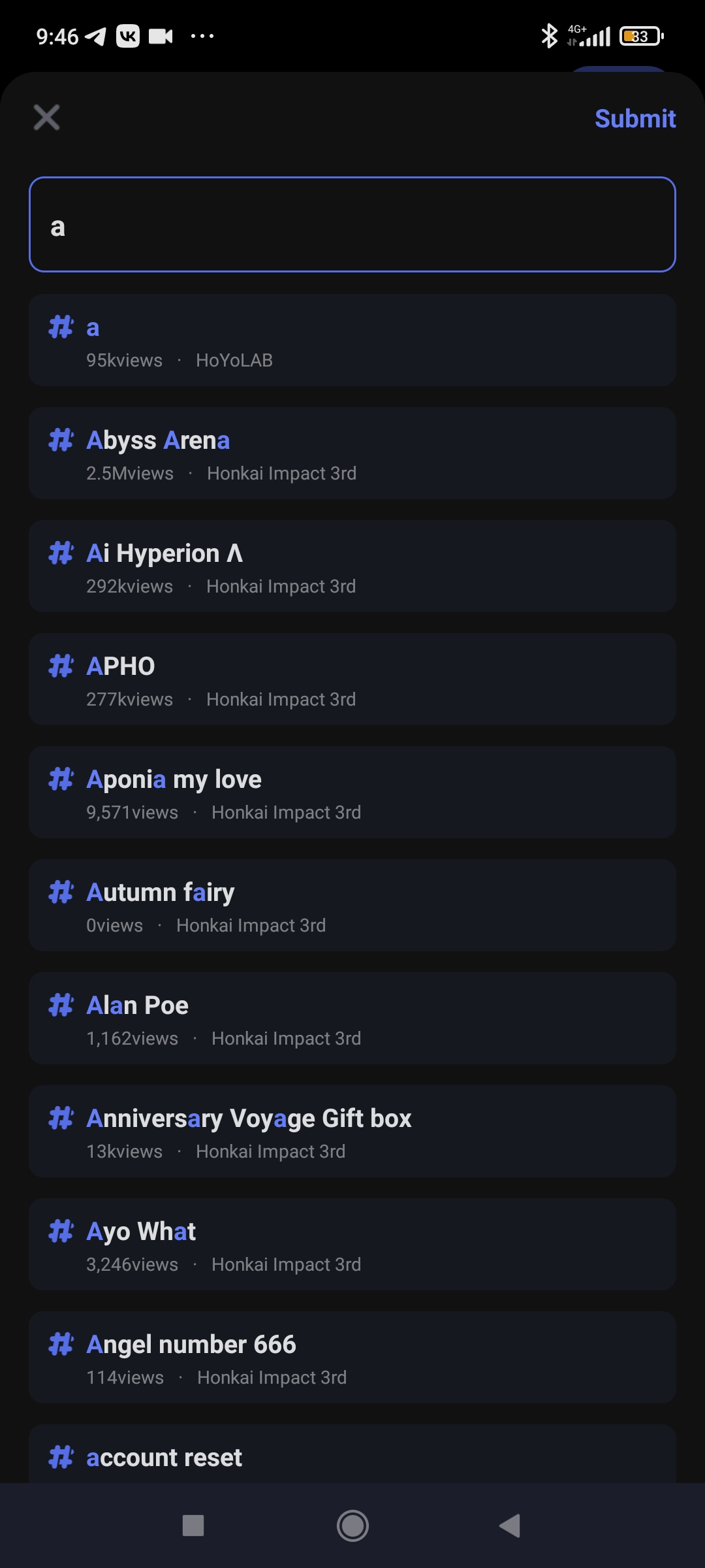 Topic choosing Honkai Impact 3rd | HoYoLAB