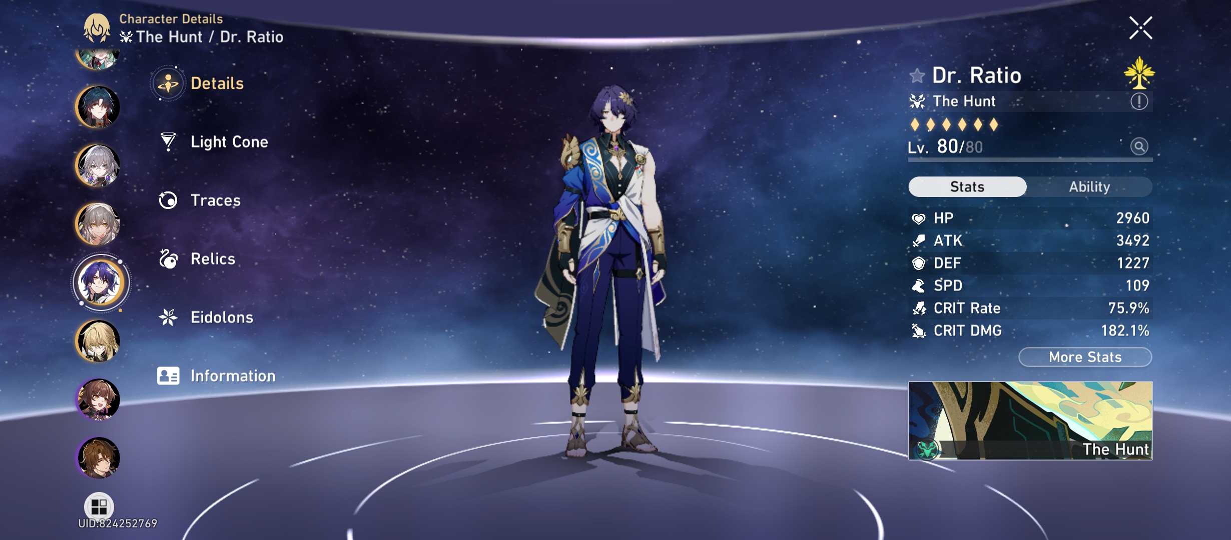 My relic pre-farm for 