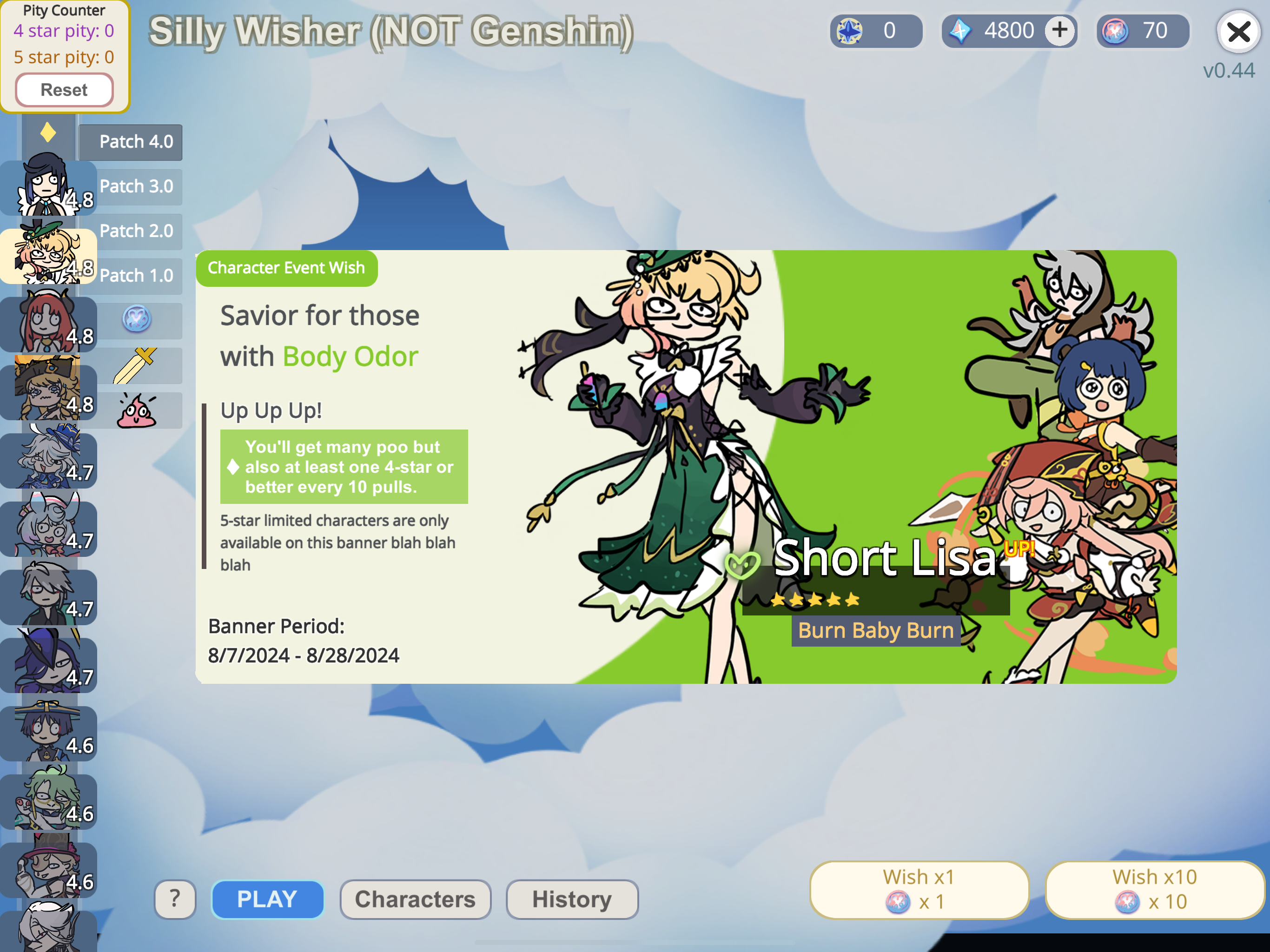 New Silly Wisher update. Genshin Impact HoYoLAB