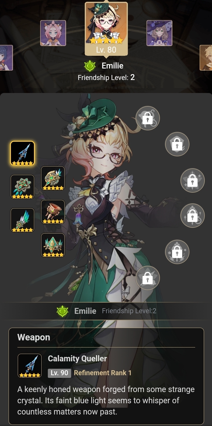 My Emile build so far Genshin Impact | HoYoLAB