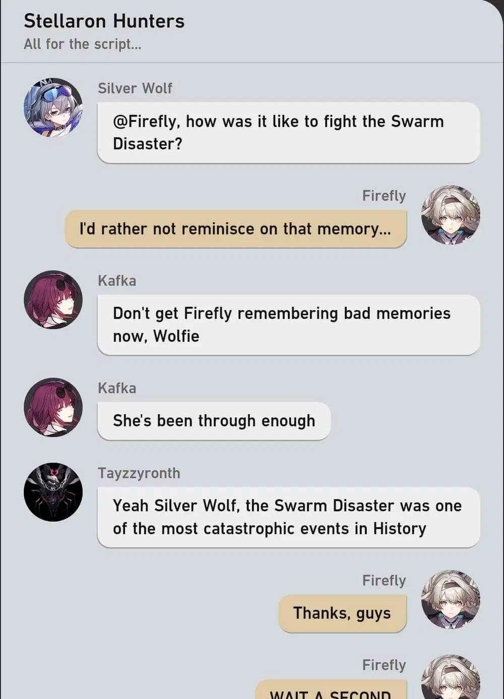 Wait a sec! WHO JOINED THE CHAT?!!! Honkai: Star Rail | HoYoLAB