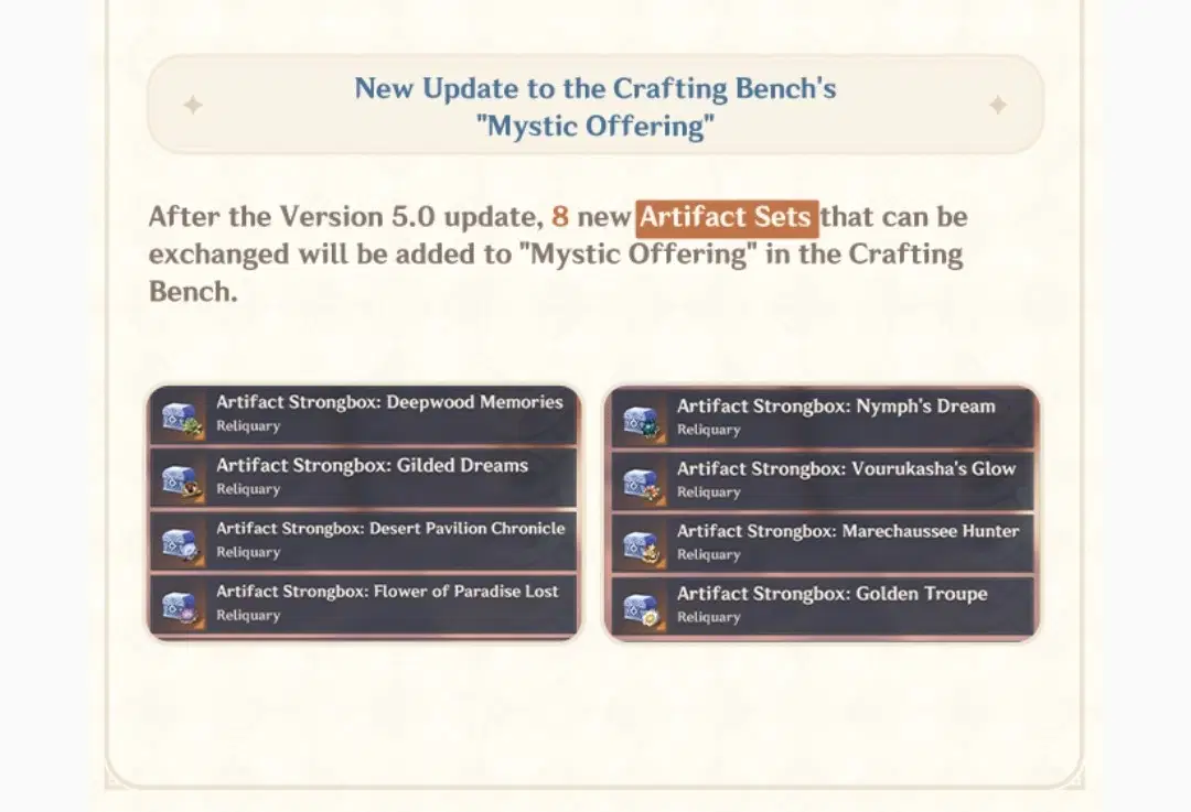 Huge 5.0 QOL updates! (World Level 9, Regional Specialties locator
