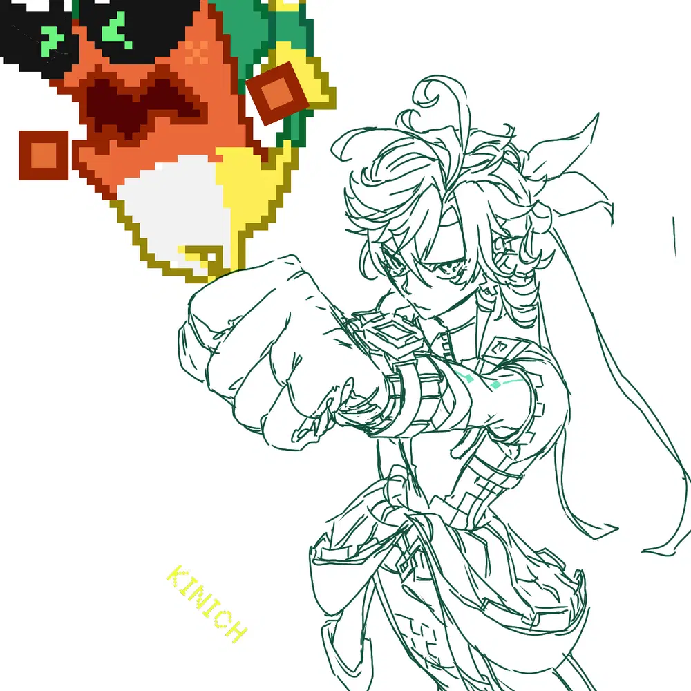 キィニチ描いてみた Genshin Impact | HoYoLAB