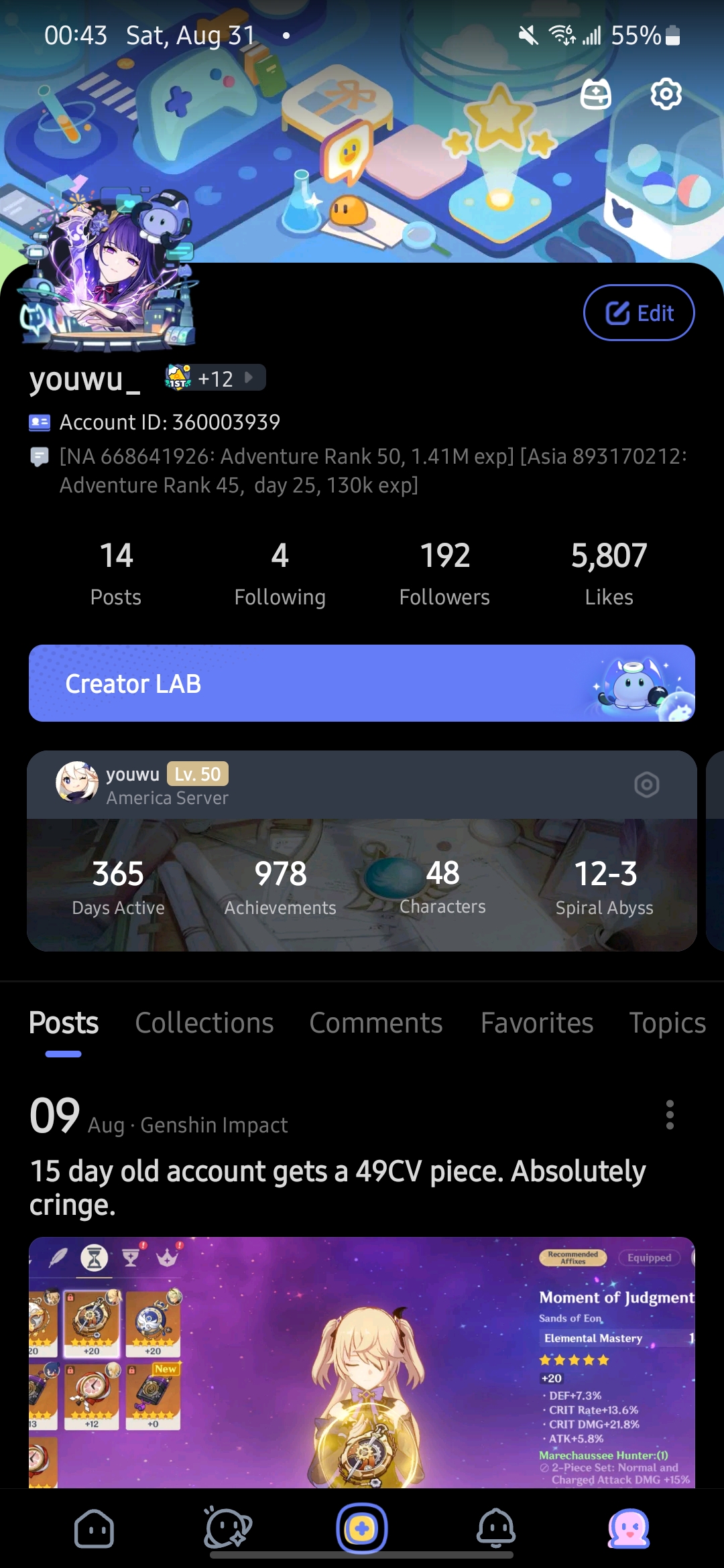 celebrate my 1 year anniversary of # 668641926 account! Genshin Impact ...