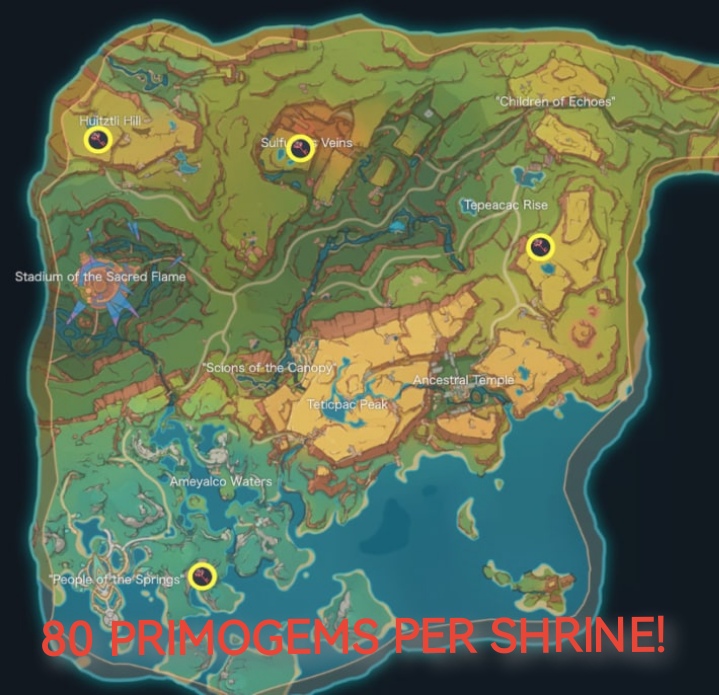Location Guide All Shrine of Depths in Natlan! Genshin Impact HoYoLAB