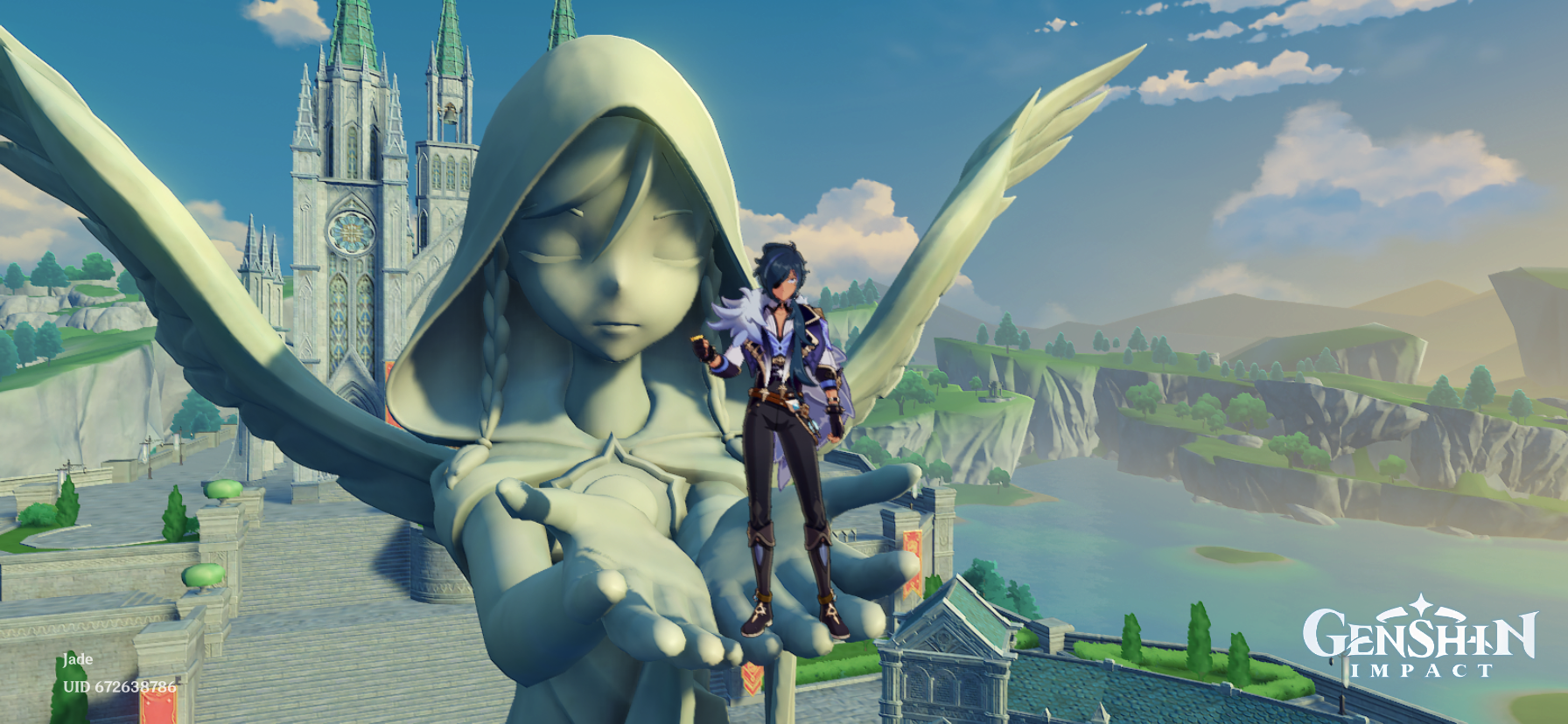 Kaeya, Monstat, sunrise, at the statue! More info down below 👇 Genshin ...