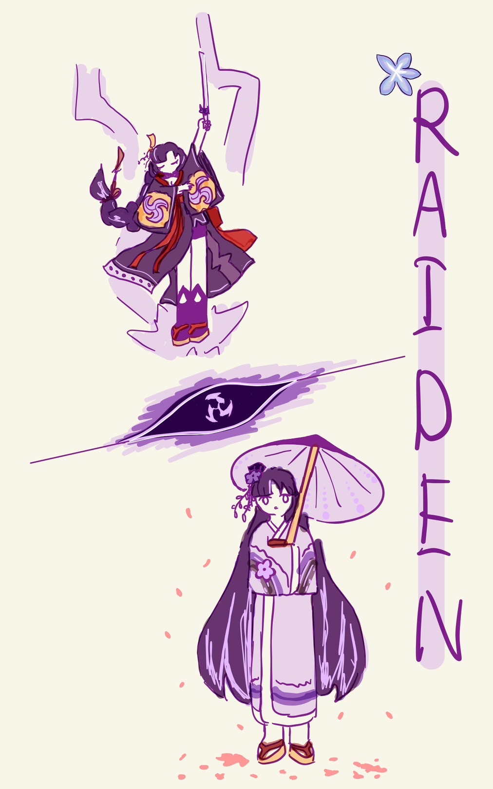Drew Raiden Ei and Makoto Genshin Impact | HoYoLAB