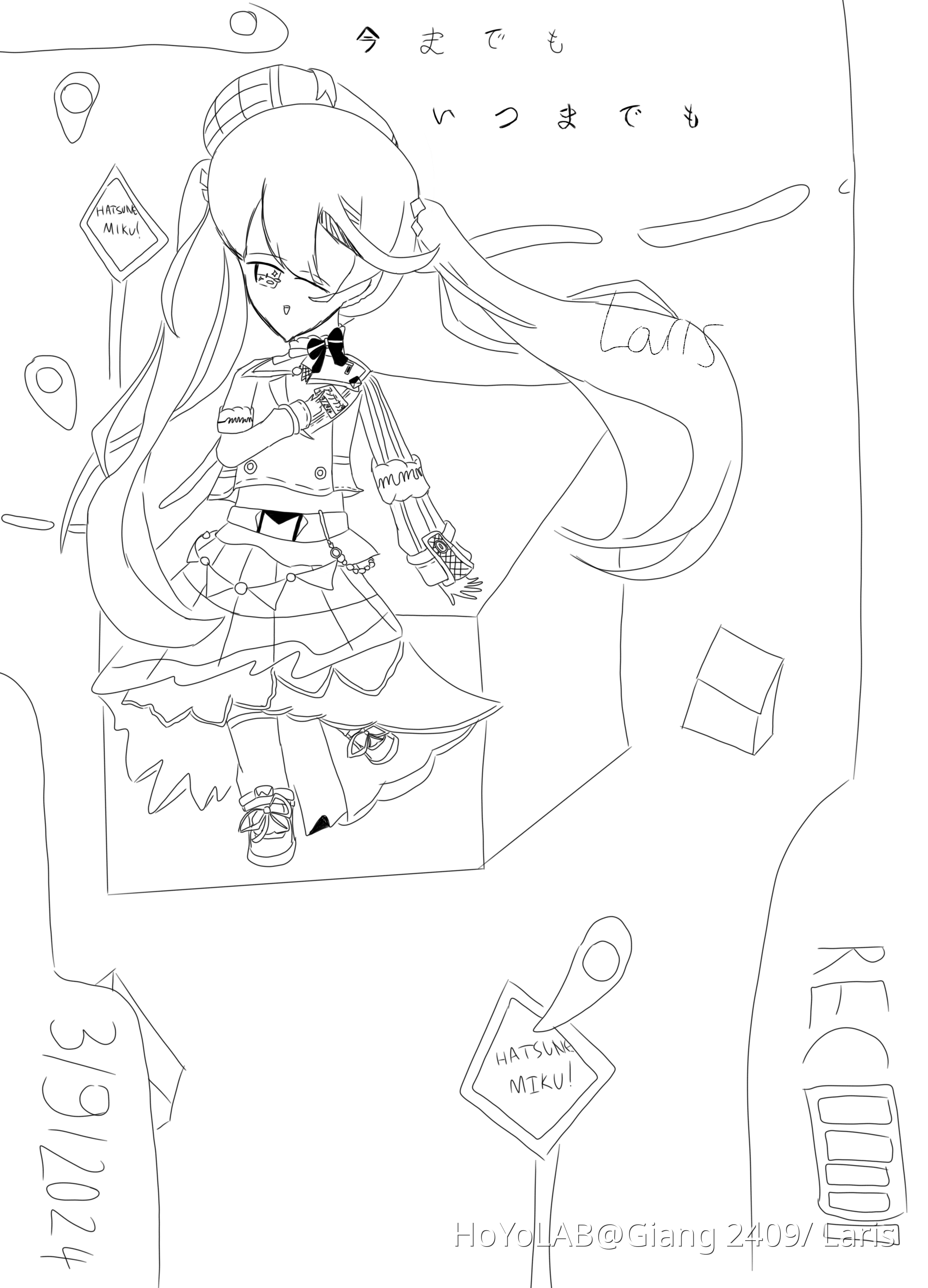 Ehh heres my magic mirai 2024 miku art hoyolab