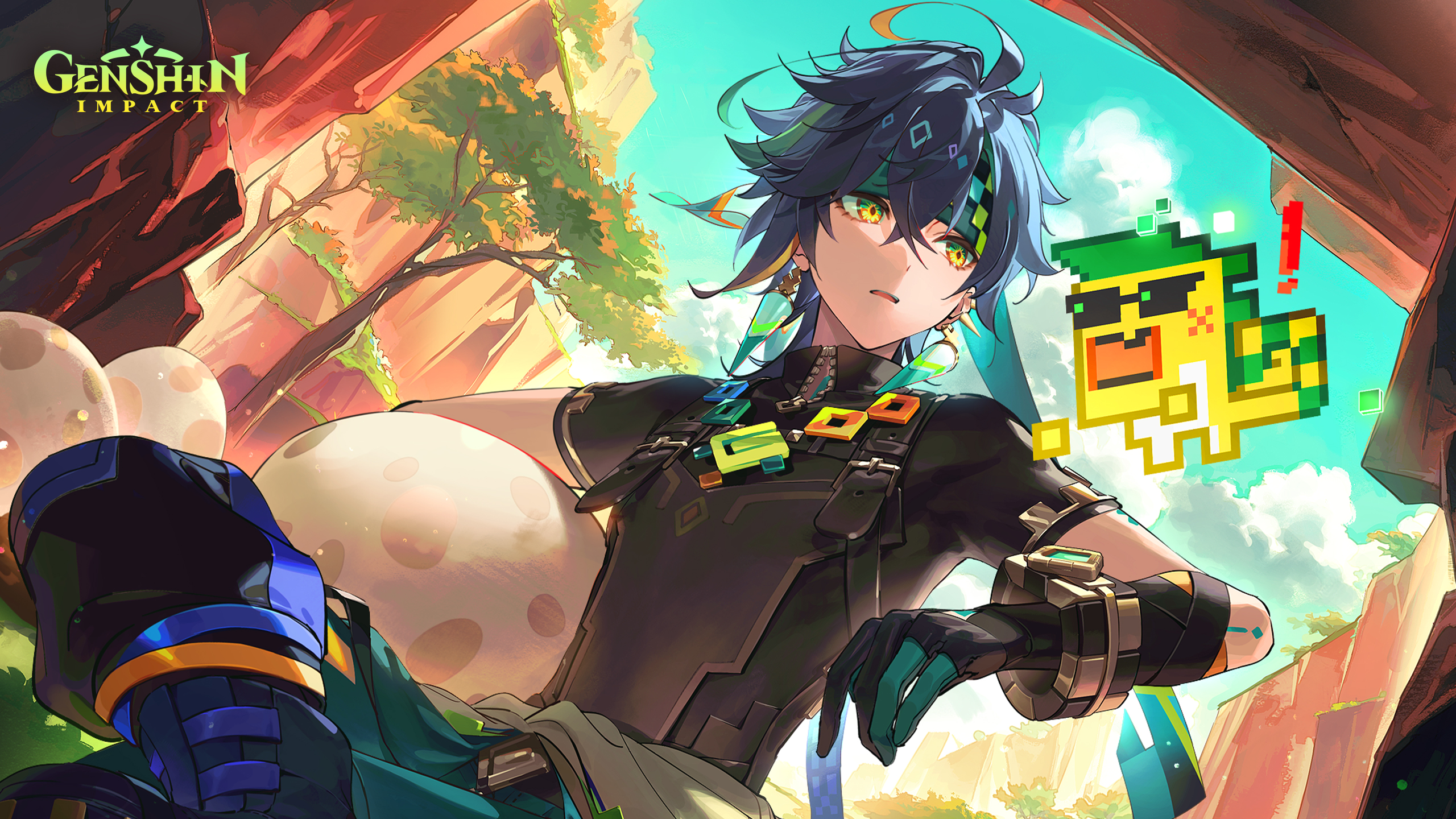 Saurian egg adventures web event wallpaper genshin impact hoyolab