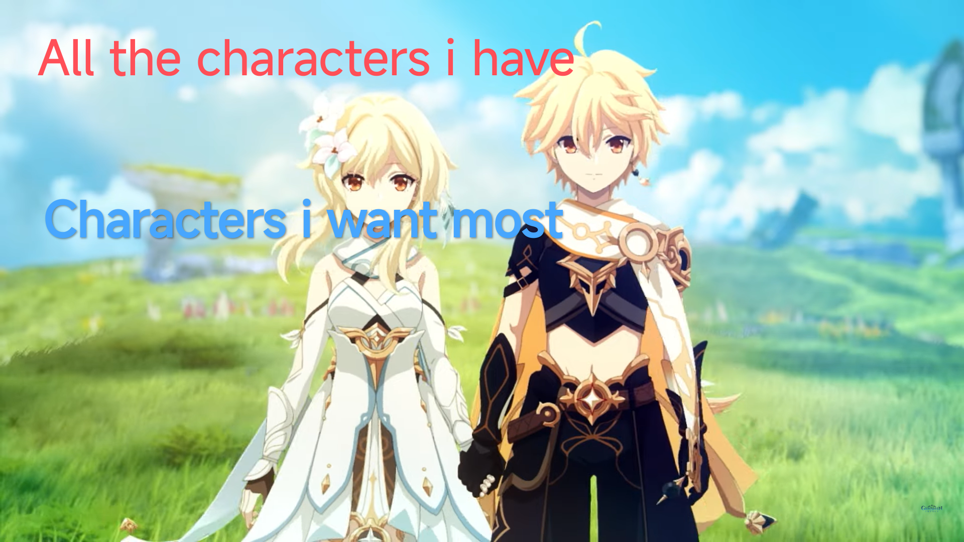 Character i want only Raiden now and nahida after that Genshin Impact ...