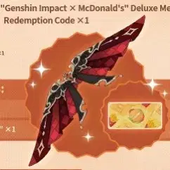 McDonald&rsquo;s collab free codes Genshin Impact | HoYoLAB