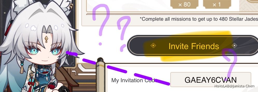 Invitation code kinda sus…?? Honkai: Star Rail | HoYoLAB