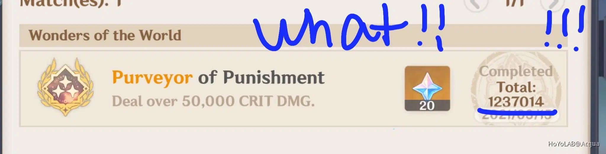 I didnt knew i hit 1 million wayback 2021 🤨 Genshin Impact HoYoLAB