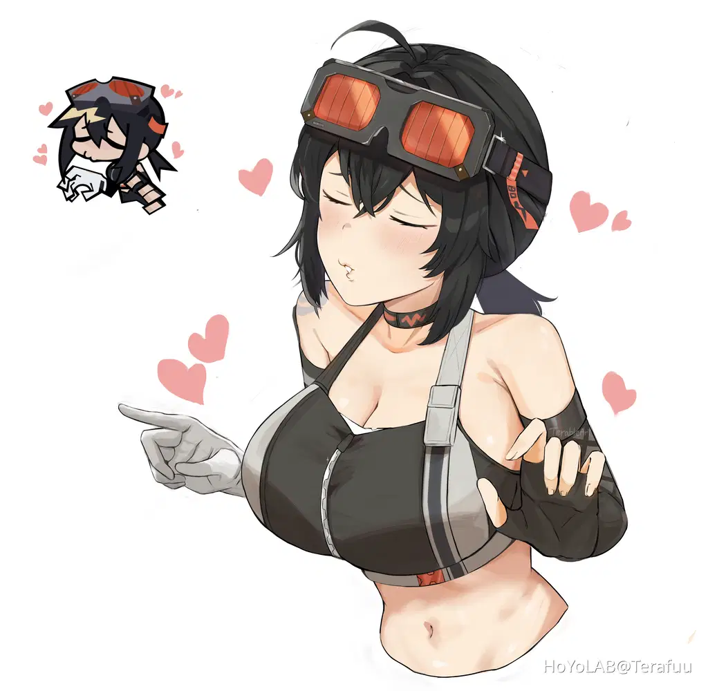 I drew Grace from the sticker pack. Zenless Zone Zero | HoYoLAB