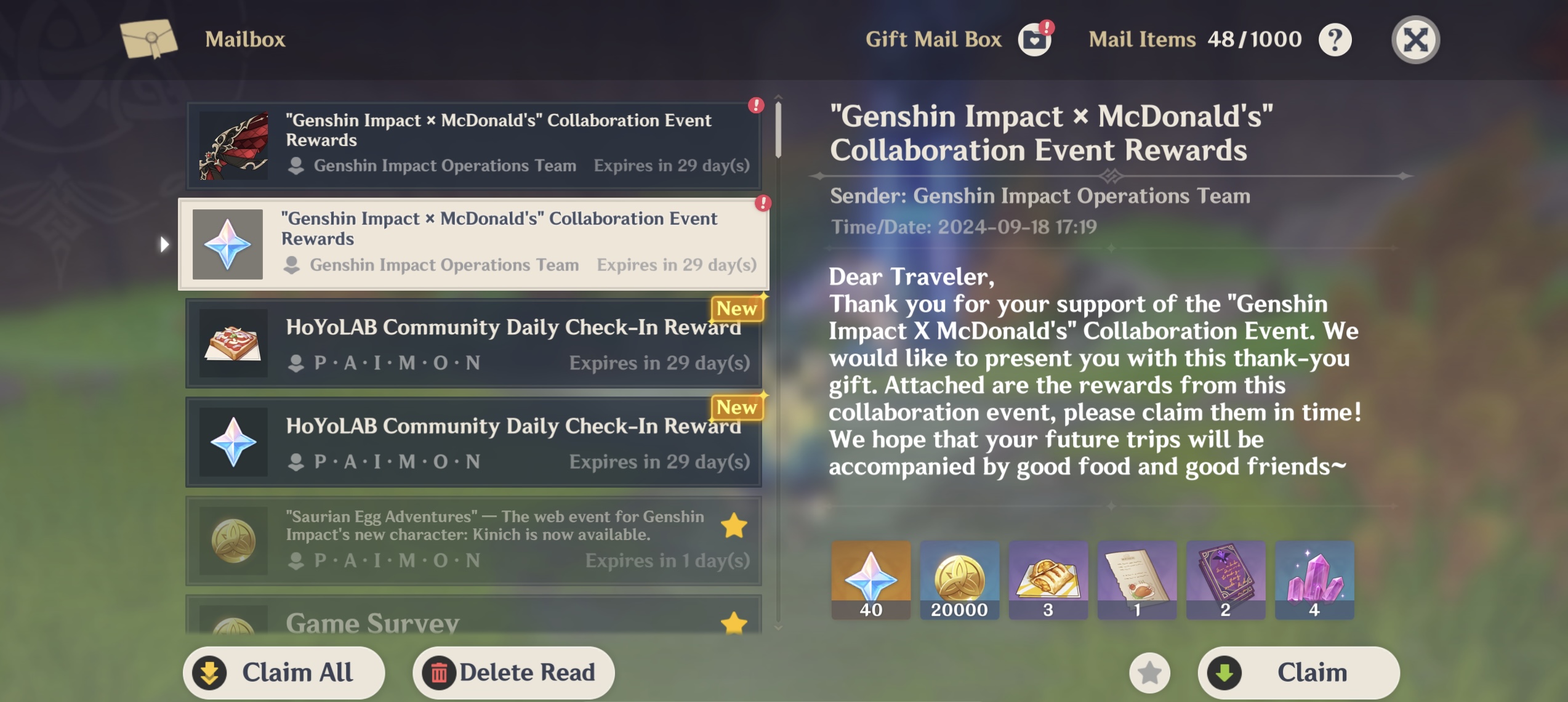 Yay McDonald’s wings ★ Genshin Impact | HoYoLAB